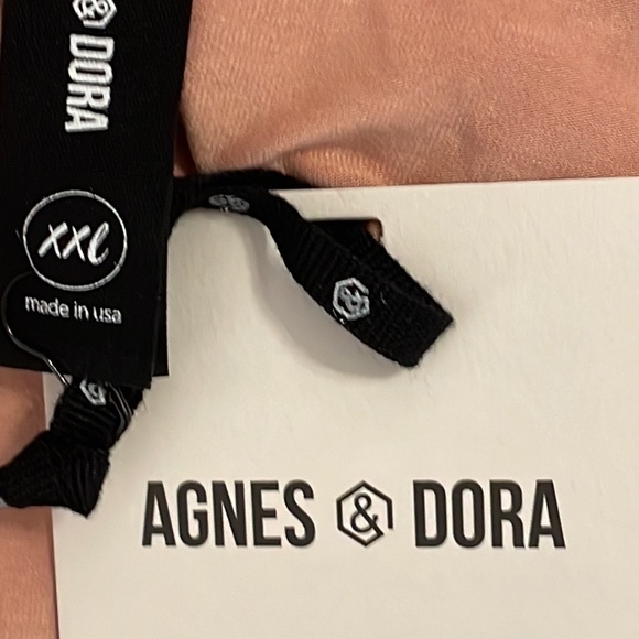 Agnes & Dora XXL Rose Quartz Kimono Tie Top 3/4 Dolman Sleeves NWT - Picture 6 of 8